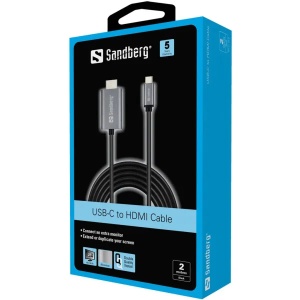 Kabl Sandberg USB C - HDMI 4K 136-21 - Img 2