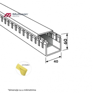 KANALICA 40X60 PVC PERFORIRANA BITON (10) - Img 4