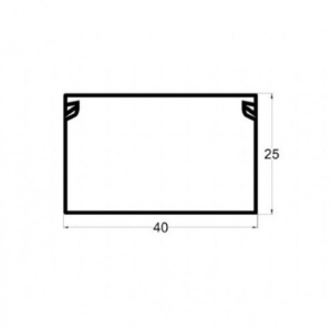Kanalica ME-40x25mm 2m samolepljiv kablovski kanal PVC - Img 3
