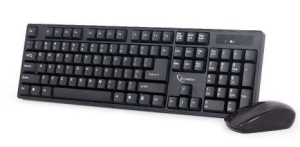 KBS-W-01 Gembird 2.4 GHz Slim Bezicni mis + tastatura US layout black - Img 1