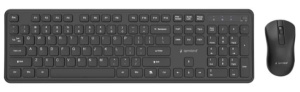 KBS-WPS-01 Gembird Slim Pro Business bežièni desktop set, crna, US raspored