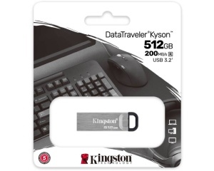 KINGSTON 512GB DataTraveler Kyson USB 3.2 flash DTKN/512GB sivi