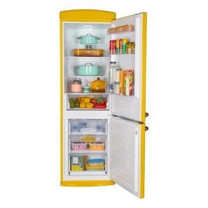 Kombinovani frižider Fram FC-VRR341YLE++/340l/60x190/žuta - Img 4