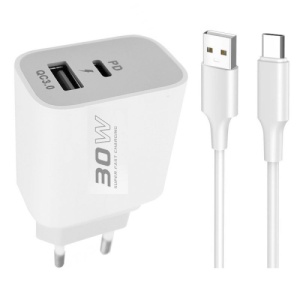 KONFULON C89Q brzi kućni punjač 30W USB naType C