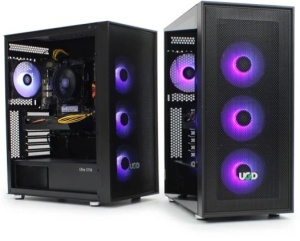 Kuciste Elite 3718 Midi Tower, ATX, ugradjena 4 RGB kulera, Crno - Img 2
