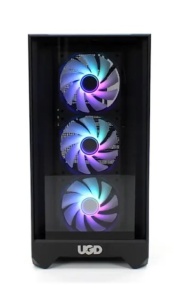 Kuciste Titan 2314, ATX, providna stranica, ugradjena 4xRGB kulera, Crno - Img 2