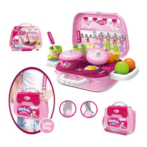 Kuhinjski set u torbi - roze