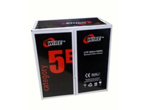 LAN UTP kabl OWIRE Cat5E Solid/CCA/0,5mm/Sivi/305m - Img 1