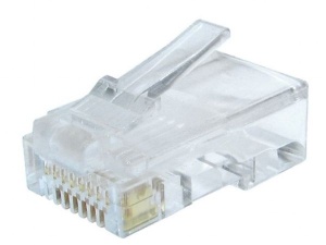 LC-8P8C-002/100 Gembird CAT6 UTP Modular plug 8P8C 30u gold plated RJ45,100 u pak /CENA PO PAKOVANJU - Img 2