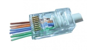 LC-PTF-01/100 CAT6 LAN UTP kategorije 6 EZ PROLAZNI KONEKTOR PNP88FZv2-R RJ45 (100 komada pakovanje)