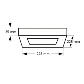 LED PANEL N/Z KNS5-18W 4000K CRNI - Img 3