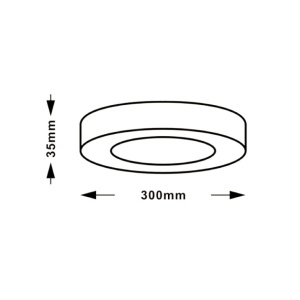 LED plafonjera 24W, promenljiva boja svetla - Img 2