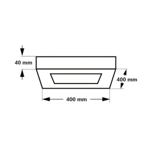 LED plafonjera 36W, promenljiva boja svetla - Img 2