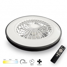 LED PLAFONJERA YL-FAN-G010 48W 3000K/4000K/6500K CRNA DIMABILNA - Img 4