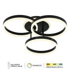 LED plafonska lampa F2047-82C BK - Img 2