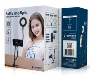 LED-RING4-PH-01 Gembird LED Selfi prsten sa drzacem za telefon - Img 3