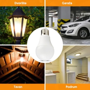 LED sijalica sa mikrotalasnim senzorom pokreta 8W - Img 2