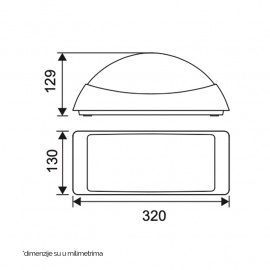 LED SVETILJKA 2054 ZIDNA 12.5W 3000K IP65 CRNA - Img 3