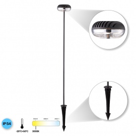 LED SVETILJKA HILITE 5743-750 STUBNA 6W 3000K IP54 SIVA ANTRACIT - Img 4