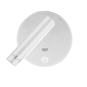 LED SVETILJKA JM-060 ZIDNA 3W 3000K + USB 5V 2A BELA - Img 2