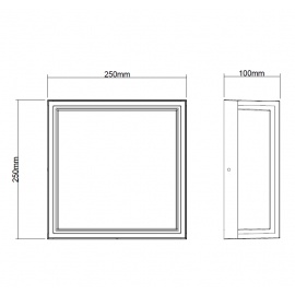 LED SVETILJKA W13255 20W 4000K IP54 CRNA - Img 3