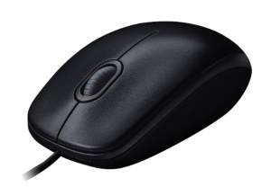 LOGITECH Opticki mis crni zicani 1000dpi M100