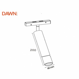 MAGNETIC REFLEKTOR LED5-10W 3000K 24° 48V DC BAKAR - Img 3