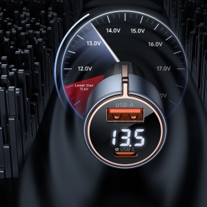 MCDODO CC-3690 AUTO Punjač DIGITAL DISPLAY 75W, USB-C + USB-A - Img 4