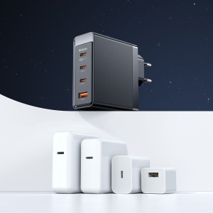 MCDODO CH-5141 SET 100W ZIDNI Punjač USB-C x3 + USB-A + KABL 100W TIP-C, 2m - Img 4