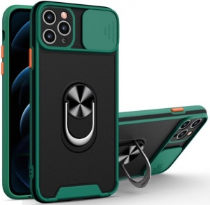 MCTR8-IPHONE 13 Pro Max * Futrola Magnetic Defender Silicone Dark Green (239) - Img 1