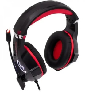 Microlab G7 Gejmerske slusalice sa mikrofonom 40mm/32Ohm, color LED, 3.5mm + USB red/black - Img 3
