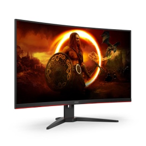 Monitor 31.5" AOC C32G2ZE/BK VA 1920x1080/240Hz/1ms/2xHDMI/DP/FreeSync - Img 2