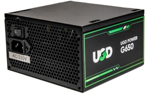 Napajanje G650 650W UGD Power 12cm FAN, 20+4pin, 4+4pin, 4xSATA, 2xIDE, 2x6+2pin 80Plus, Black - Img 2