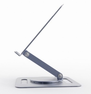 NBS-DR1-01 Gembird Rotirajuce postolje za laptop 15,6, max.10kg, spacegrey - Img 3