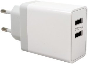 NPA-AC26 ** Gembird punjac za telefone i tablete 2x5v/2.4A+1A 12W +micro USB DATA kabl 1M (263) - Img 3