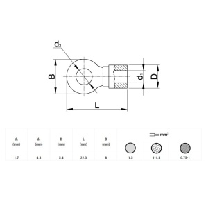 Okasta stopica 4,3mm - Img 2