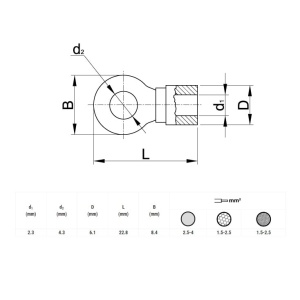 Okasta stopica 4,3mm - Img 2
