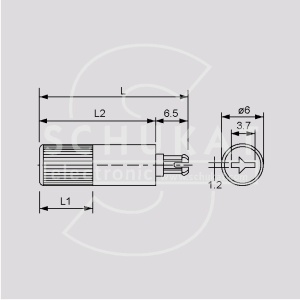Osovina za trimer pot. ACP 11,7 mm crna - Img 2