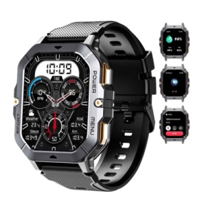 Oukitel BT101 crn Smart Watch Military 410mAh/Heart rate/SpO2/Blood Pressure/Accelerometer/eSIM - Img 1