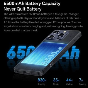 Oukitel WP52 black Rugged Smartphone5G 4GB(4+12)/256GB/6500mAh/Android14 - Img 3