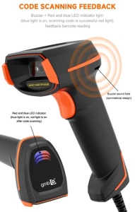POS-BS4208S GMB 2d/OCR CMOS barcode scanner, barkod skener, 1MP, wired USB - Img 1