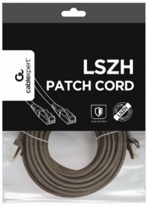 PP6A-LSZHCU-BK-30M Gembird Mrezni kabl, SFTP CAT.6A BAKARNI LSZH Patch cord 30m Black - Img 1