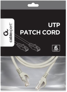PP6U-1M Gembird Mrezni kabl, CAT6 UTP Patch cord 1m grey - Img 3