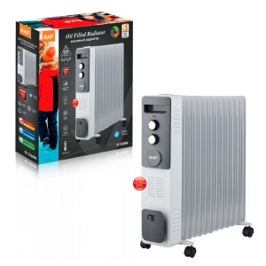 RAF R.1338W ULJNI RADIJATOR SA VENTILATOROM 13 REBARA BELI 2900W - Img 2