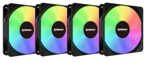 Raidmax 4x 120mm X-AIR ARGB fans Crni, NVX120FBDC4 - Img 1