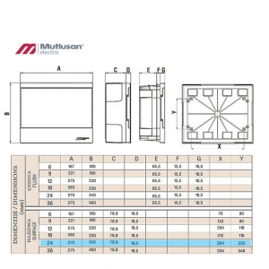 RAZVODNA TABLA 24 N/Z MUTLUSAN - Img 2