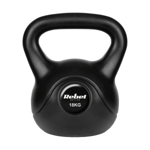 REBEL ACTIVE Bitumenski kettlebell teg crni 18kg RBA-2319 - Img 2