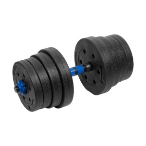 REBEL ACTIVE Bitumenski podesivi tegovi bučice sa spojnicom set 2x15kg RBA-2301 - Img 3