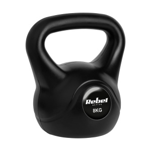 REBEL ACTIVE Girja rusko zvono (kettlebell) sa gumenom oblogom 8kg RBA-2314