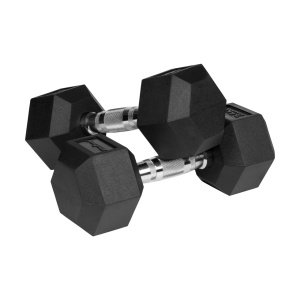 REBEL ACTIVE Gumirani HEX tegovi (bučice), par 2x7.5 kg, model RBA-2325-07.5 - Img 2